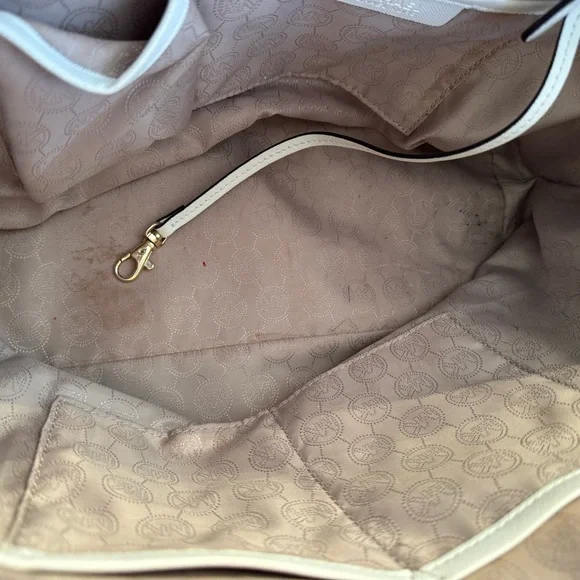 Michael Kors White and Navy Tote Bag - Picture 8 of 8